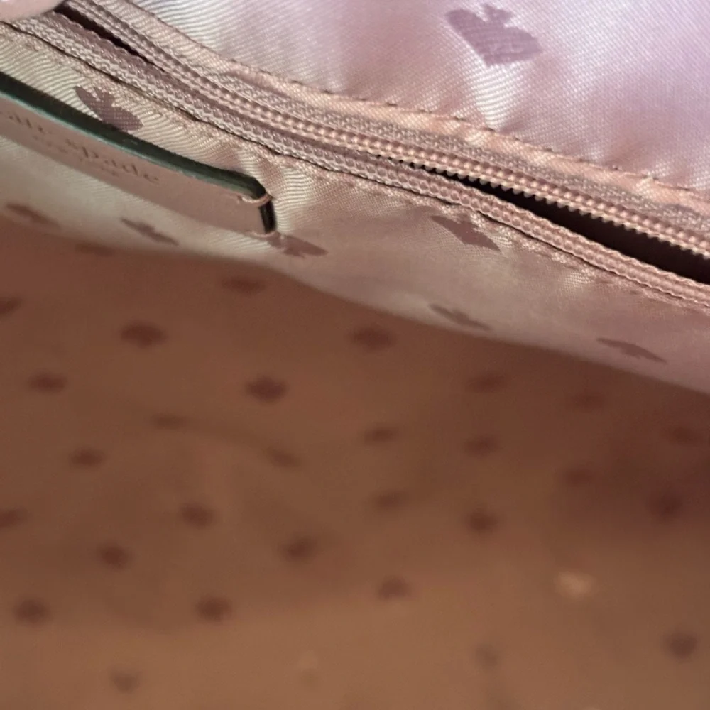 Kate Spade NWOT Mauve Leather Tote With Butterfly Leather Appliqués